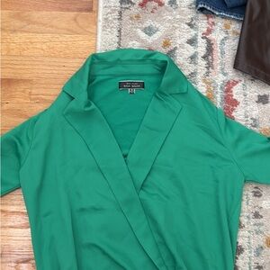 Green Wrap Dress by New York & Company